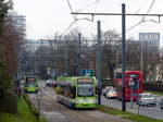 In Sandilands gehört die Straßenbahn zum gewohnten Stadtbild.