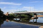 Nottingham Tw 231, Wilford Toll Bridge über den Trent, 24.08.2016.