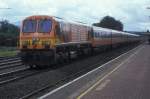 IERLAND sep 2005 LIMERICK JUNCTION LOC 212 oranje geen tussen stop richting DUBLIN