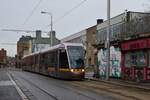 Citadis 401 4004 fährt die Benburb Street entlang Richtung Osten.

Dublin 10.01.2025