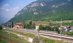 Bahnhof Serravalle all'Adige in Norditalien, 8.5.09.