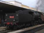 Dampflok 685.196 mit einem Sonderzug auf Bahnhof Siena am 20-5-2012.