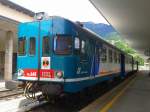 ALn 668 1237 und ALn 668 1222 als R 5957 (Calalzo-Pieve di Cadore-Cortina - Belluno) am 25.5.2015 in Calalzo-Pieve di Cadore-Cortina.