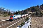 E 190 314 mit GAG 45223 am 23.03.2019 bei Tarvisio.