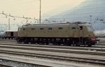 Ein seltener Gast in Bolzano/Bozen: Eine der in Bologna stationierten imposanten E 428 hat es im März 1985 bis hierher geschafft