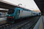Hier 464.067 mit R22714 von Punta Raisi nach Palermo Centrale, dieser Zug stand am 22.12.2014 in Palermo Centrale.