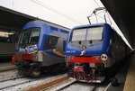 Am 1.10.2016 kam es in Venezia Santa Lucia zu diesem Treffen zwischen 464.710, welche mit dem R11017 aus Udine die Lagunenstadt erreichte und dem R11030 nach Udine.