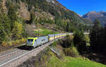 E 494 505 mit einem ARS Altmann am 30.10.2024 bei Gossensass.