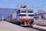 FS E633 004 - one of the four prototypes of this group - in Rovereto on the 19th of February in 1988