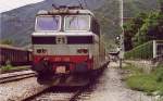 E 633 095 mit Nahverkehrs-Wendezug im Mai 2000 in Tirano