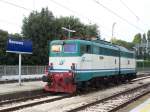 Die Baureihe E 645-367 stand am 22.August 2007 im Bahnhof Ravenna.