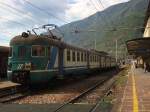 FS ALe 803 022 Triebzug steht in Tirano bereit, 11. Sept. 2009, 13:21