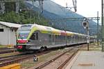 Einfahrt am 05.07.2018 von ETR 170 298 als Regionalzug (Merano/Meran - Brennero) in den den Endbahnhof.