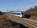 Der ETR 563 003 als R nach Triest am 03.01.2019 unterwegs bei Cormons.