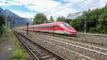 frecciarossa 1000 (ETR 400.52) ist am 24.09.2024 in Richtung Bozen unterwegs,gesehen in Peri.