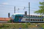 Italien Doppelstocksteuerwagen bei Terno 14.08.2012 