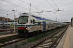 Hier R12230 von Roma Termini nach Civitavecchia, dieser Zug stand am 24.12.2014 in Civitavecchia. Schublok war 464.209.