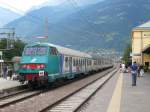 Der Steuerwagen eines FS Regionalzug am 11.8.2008 in Meran