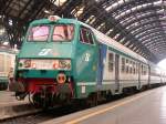 Milano Centrale (14.04.2004) Ein IR-Steuerwagen mit seinem markanten  Gesicht .