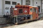 Unbekannte Kleinlok am 30.09.2011 im Bahnhof von Oristano. Das Bild wurde vom Bahnsteig aus aufgenommen.