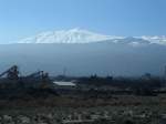 Blick auf den tna am 02.02.2006 von der Bahnstrecke bei der Station Cerro, der hchste Gipfel ist 3340 m.