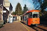 END Straßenbahn Esslingen-Nellingen-Denkendorf__Die aber auch nach Scharnhausen und Neuhausen fuhr.__Die neue Heimat der Neubauzüge in Südtirol. Ex Tw 12 im Bahnhof Klobenstein.__23-10-2007