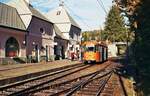 END Straßenbahn Esslingen-Nellingen-Denkendorf__Die aber auch nach Scharnhausen und Neuhausen fuhr.__Die neue Heimat der Neubauzüge in Südtirol. Ex Tw 12 im Bahnhof Klobenstein.__23-10-2007