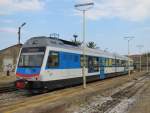 17.8.2012 16:39 FC DE M4c 504 nach Catanzaro Citt im Startbahnhof Catanzaro Lido (FC).