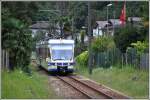 Schnellzug 157 Domodossola - Locarno wird von den beiden SSIF ABe 4/6 61 + 63 geführt. Unweit der Station Tegna. (03.09.2014)