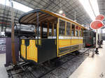 Die Pferdestraßenbahnwagen im Museum für Wissenschaft und Technik in Mailand (April 2015)