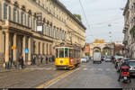 ATM Milano Ventotto 1648 am 29. November 2018 auf der Linie 1 Richtung Certosa FS in der Via Alessandro Manzoni.