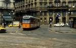 Milano / Mailand ATM SL 8 (GTw 4723) Piazza Cordusio im August 1984.