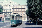 Roma / Rom ATAC Linea tranviaria / SL 5 (MRS 2235) Piazza dell' Indipendenza am 21. August 1970. - Scan eines Diapositivs.