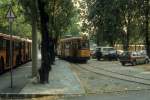 Torino / Turin ATM SL 90 (Tw 3186) Piazzale Caio Maio im August 1984.