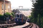 Tram Triest-Opicina__Tw-Begegnungsverkehr  auf der Seilbahn .__08-06-2008