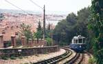 Tram Triest-Opicina__Im zwei-gleisigen Seilbahn-Abschnitt. Tw 7 wird zu Tal gelassen.__08-06-2008