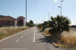 Ferrovia Ligure,ehemaliges Bahntrasse der Küstenstrecke bei Arma di Taggia.Blickrichtung Genua.Heute ein Velo u.Wanderweg.Mein Tipp: Mit 
Google Street View kann man die Strecke mit dem Fahrrad abfahren.27.04.16
