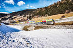 ETR 170 031-8 fährt als REX 1851 (Fortezza-Franzensfeste - Sillian), kurz nach dem Bahnhof San Candido/Innichen vorüber.
Aufgenommen am 22.12.2017.