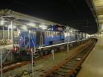 DD51 (Loks DD51 1102 und DD51 1100) in Doppeltraktion mit dem Hotelzug  Cassiopeia  in Hakodate, 7.Juli 2010.