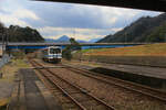 Die heute stillgelegte Sankô-Linie: Die wichtigste Station der Strecke, Iwami Kawamoto.