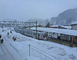 Ôwani-Linie, eine kleine Bahn vor dem Ende: Zug 7039-7040 an der Endstation Ôwani, 11.Februar 2013 