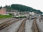 Ôfunato-Linie, Kesennuma einst: In dieser Station waren die beiden Teilstücke der Ôfunato-Linie (die Bergstrecke und die Küstenstrecke nach Norden) miteinander verbunden,