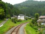 Die Ôfunato-Linie - Sommer und Winter: Auf der Bergstrecke im Triebwagen KIHA 100-42 nach Rikuchû Kanzaki, 9.Juli 2010.