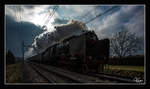 SZ 06 018 (Borsig Baujahr 1930) fährt mit dem Weihnachtssonderzug 15001 von Maribor nach Ljubljana. 
Race 22.12.2012
