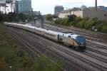 Nach der Ankunft in Toronto fhrt P42DC 912 mit seinem Zug zuruck nach Mimico. 10.10.2009