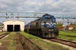 Betriebspause fr die kroatische  Kennedy  2062.029 im Depot  des Bahnhofs Vinkovci am 13.5.2013.