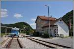 Grenzbahnhof Durmanec mit TW 7 121 012. (01.07.2015)