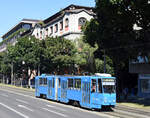 Der Tatra Triebwagen KT4YU mit der ZET-Ordnungsnummer 339 drehte am 13.