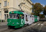 ZET Tatra 456 + Beiwagen passierten am Nachmittag des 10.