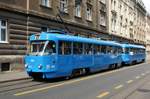 Kroatien / Straßenbahn Zagreb / Tramvaj Zagreb / Zagrebački Električni Tramvaj (ZET): Tatra T4YU - Wagen 410, aufgenommen im Juni 2018 in der Nähe der Haltestelle  Vodnikova  im